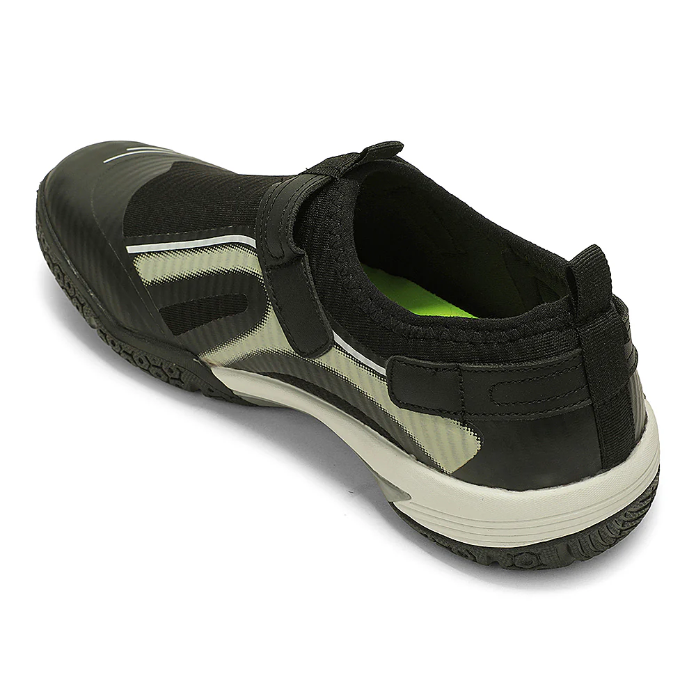 Leap7x NEWRACE-1E Black Sports Non Lacing Walking Shoes For Men By Liberty - Image 5