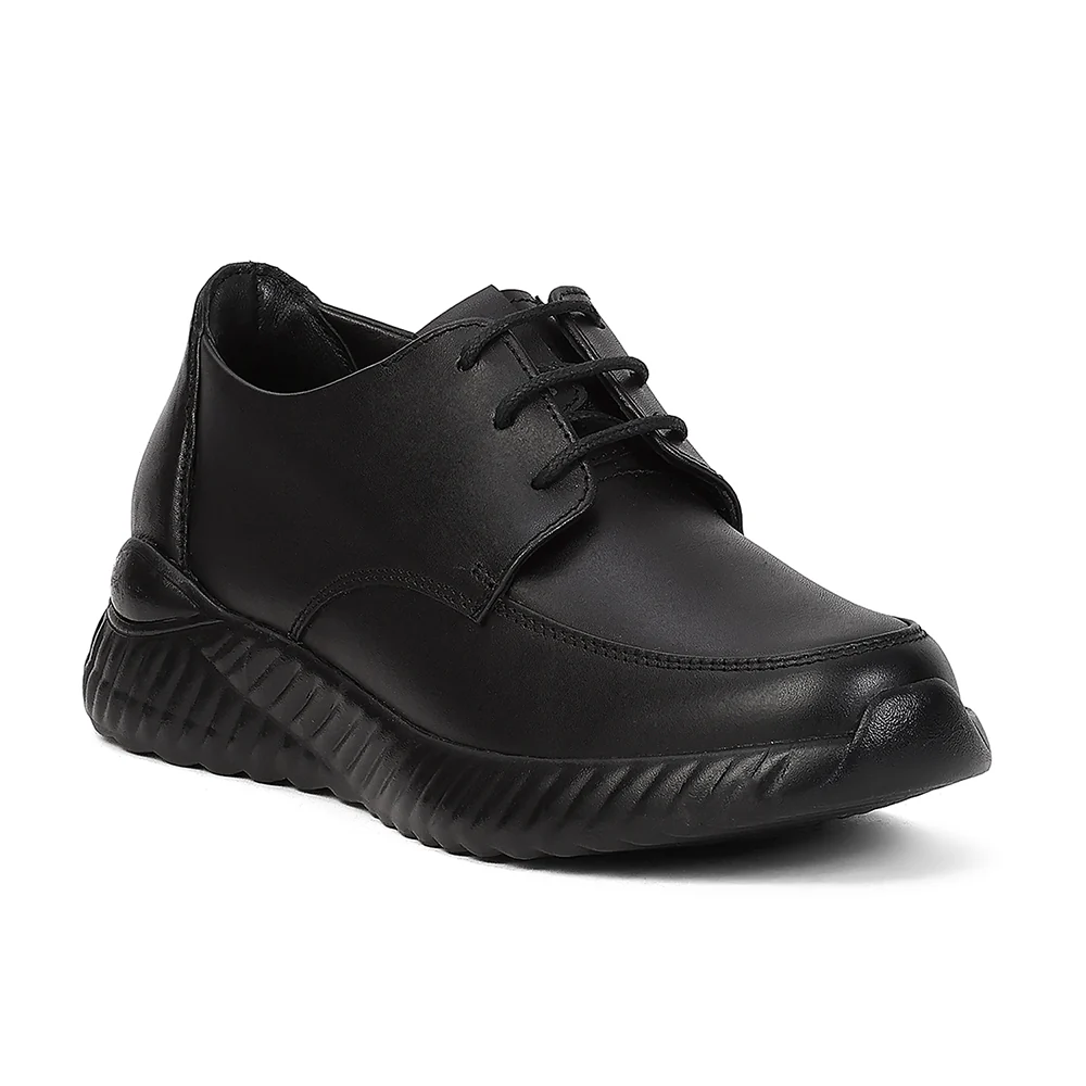 Leap7X NITSCHL10G ProTrackTer GPS Black Uniform School shoes for Kids By Liberty