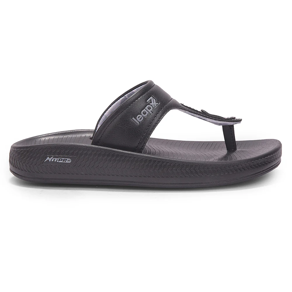 Leap7X NITWALK-24 Women's Black Casual Slip-on Slippers - Lightweight Nitro Sole & Molded EVA - Image 2