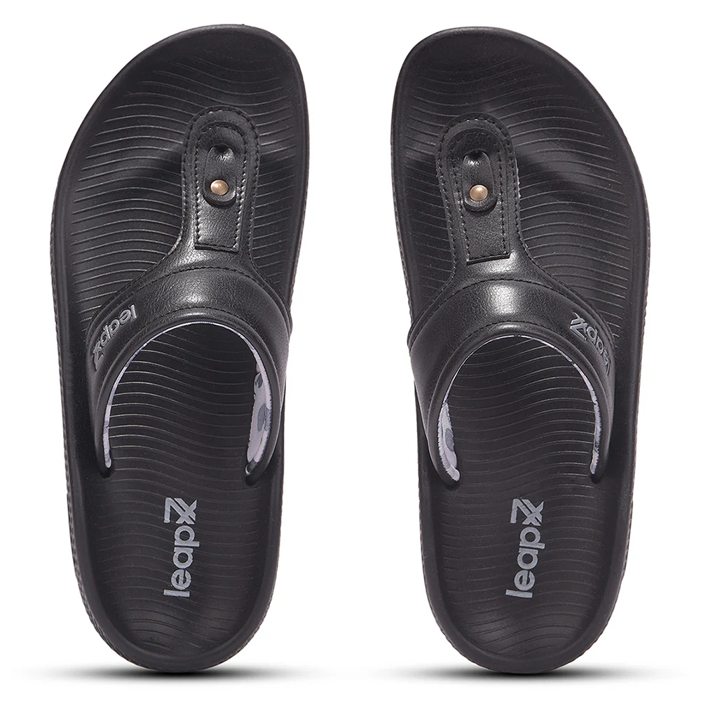Leap7X NITWALK-24 Women's Black Casual Slip-on Slippers - Lightweight Nitro Sole & Molded EVA - Image 7