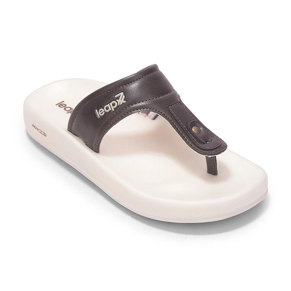 Leap7X NITWALK-24 Women's Brown Casual Slip-on Slippers - Lightweight Nitro Sole & Molded EVA