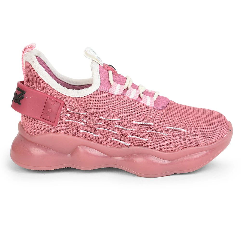 Leap7x Non Lacing Sports Shoes For Kids (Pink) ENRICK-2 By Liberty - Image 2