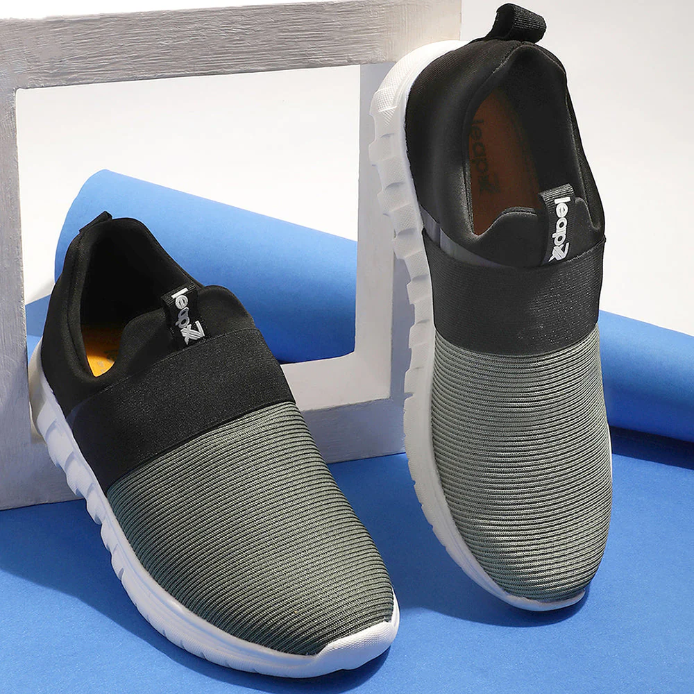 Leap7x Non Lacing Olive Green Casual Slip on Shoes For Women MERCY By Liberty - Image 4
