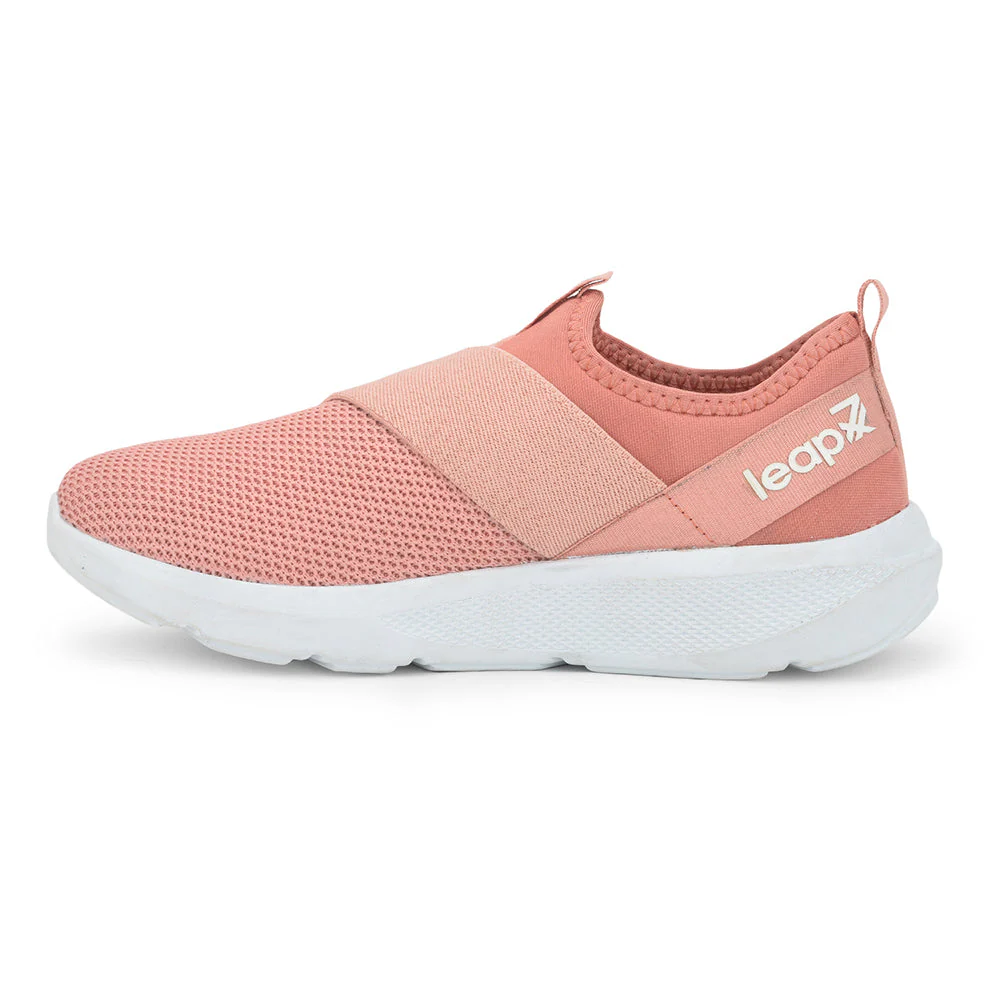 Leap7x Non Lacing Peach Casual Slip on Shoes For Women SKATERS-5 By Liberty - Image 3