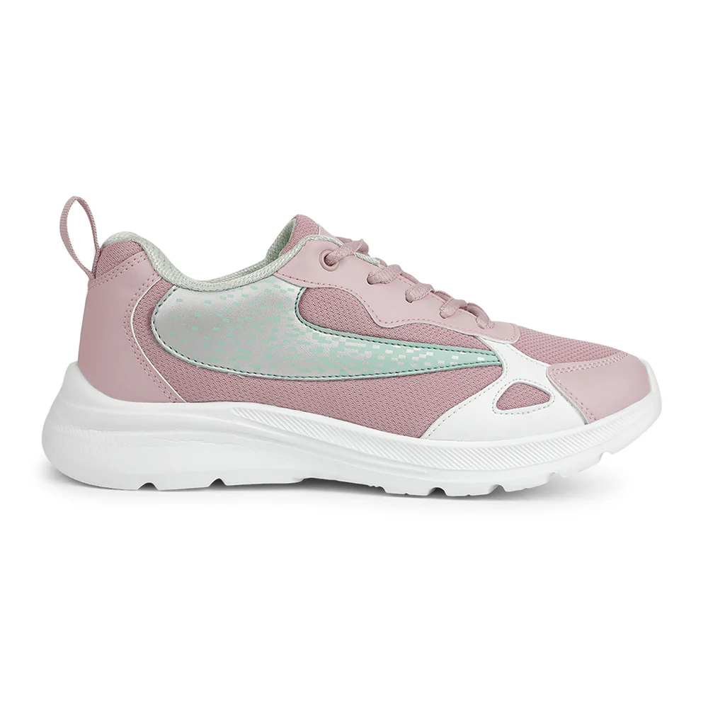Leap7x Peach Casual Lacing Shoes For Kids TRAVEL 1L By Liberty - Image 2