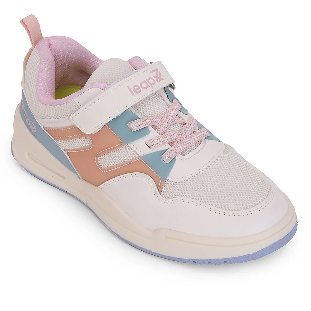 Leap7x Peach Casual Non Lacing Sneakers For Kids ENVY-5VE By Liberty