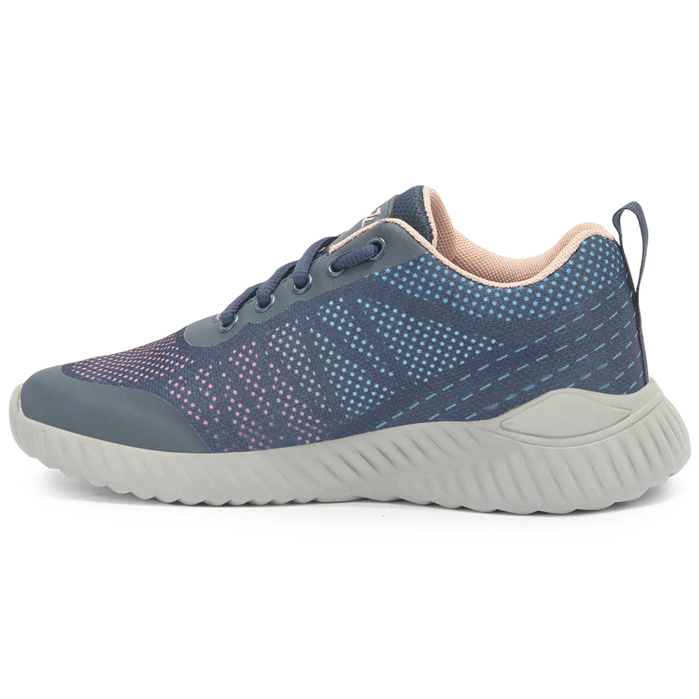 Leap7x Peach Lacing Sports Walking Shoes For Kids NITKID-4EL By Liberty - Image 3
