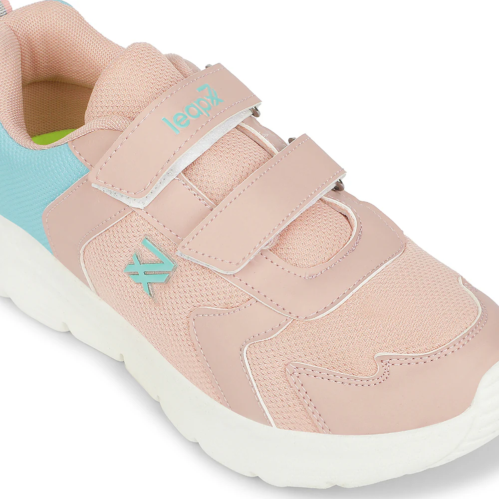 LEAP7X Peach Sports Non Lacing Walking Shoes for Kids PRIMEK-6 by Liberty - Image 5