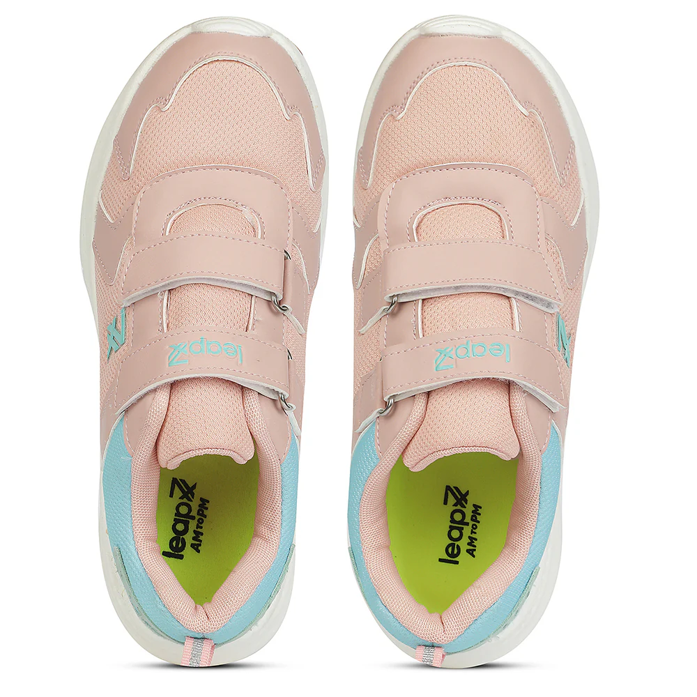 LEAP7X Peach Sports Non Lacing Walking Shoes for Kids PRIMEK-6 by Liberty - Image 8