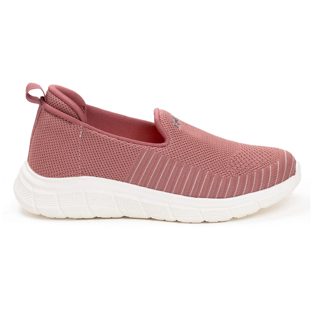 Leap7x Peach Sports Non Lacing Walking Shoes For Women GHD-8 By Liberty - Image 2