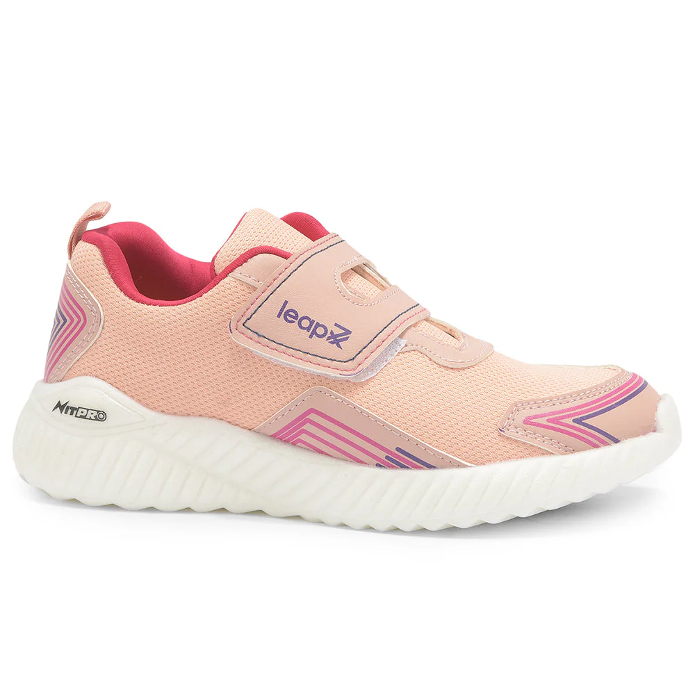 Leap7x Peach Sports Slip-on Walking Shoes For Kids NITKID-2 By Liberty - Image 2