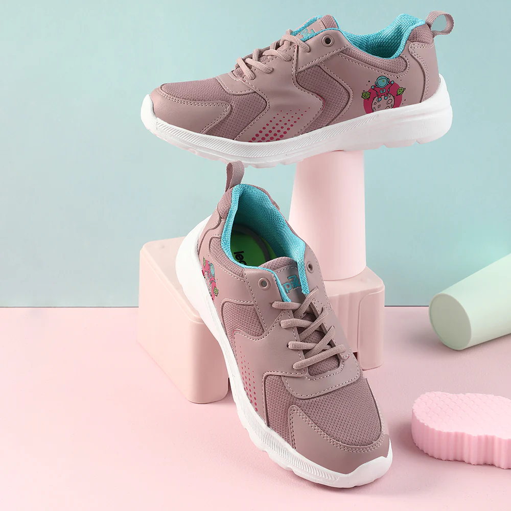 Leap7x Pink Casual Lacing Shoes For Kids TRIVAGO15E By Liberty - Image 4