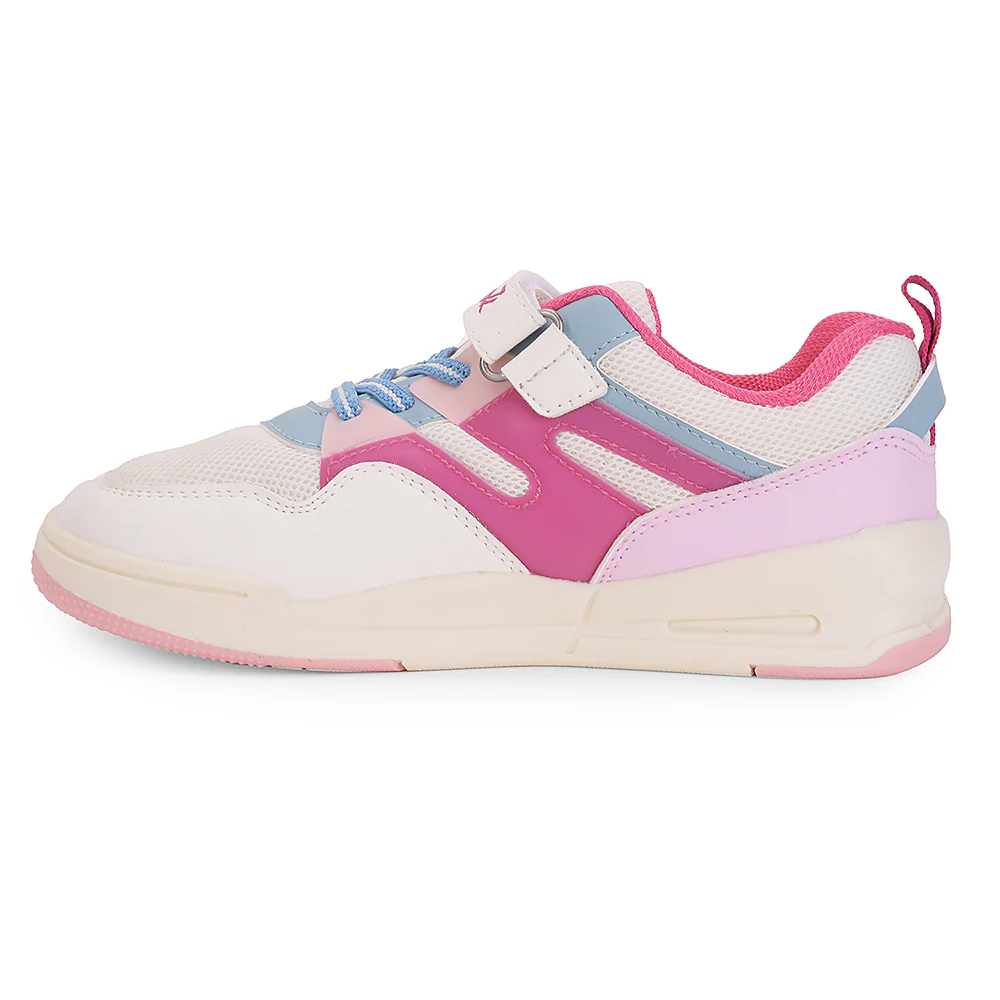 Leap7x Pink Casual Non Lacing Sneakers For Kids ENVY-5VE By Liberty - Image 3