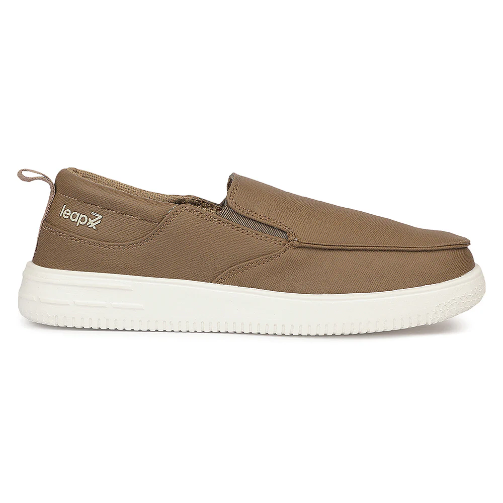 Leap7X PRIMESTEPE Brown Casual Non Lacing Sneakers for Men - Image 4