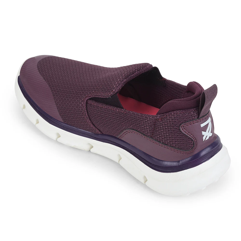 Leap7x Purple Non Lacing Sports Walking Shoes For Women BRISBEN10E By Liberty - Image 5