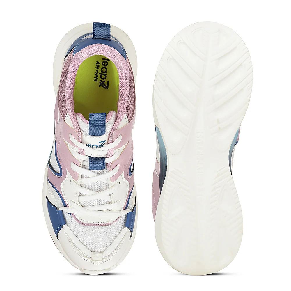 Leap7x Purple Sports Lacing Running Shoes For Kids GAMEON-2EL By Liberty - Image 8