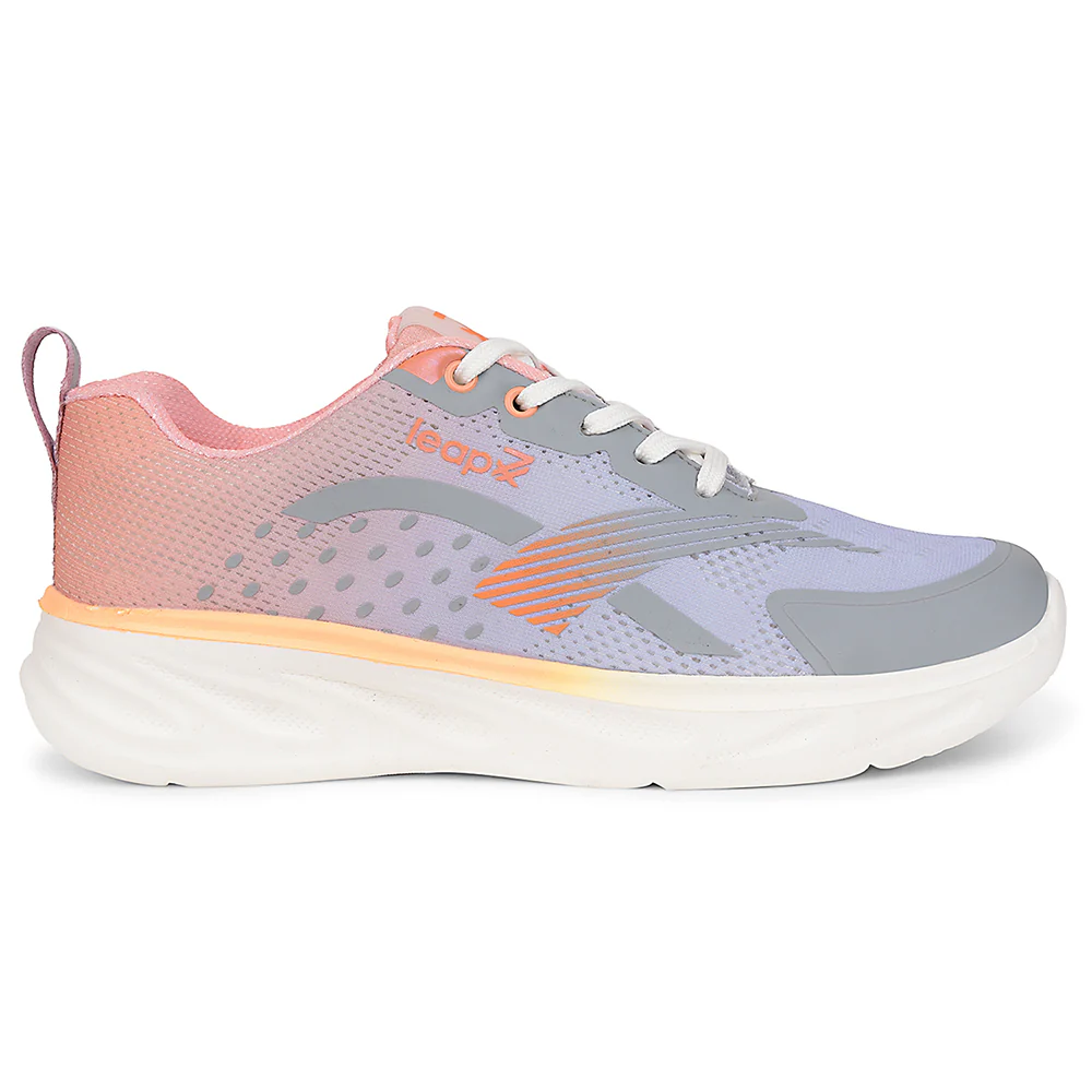 Leap7x Purple Sports Lacing Running Shoes For Women MITALI-1 By Liberty - Image 2