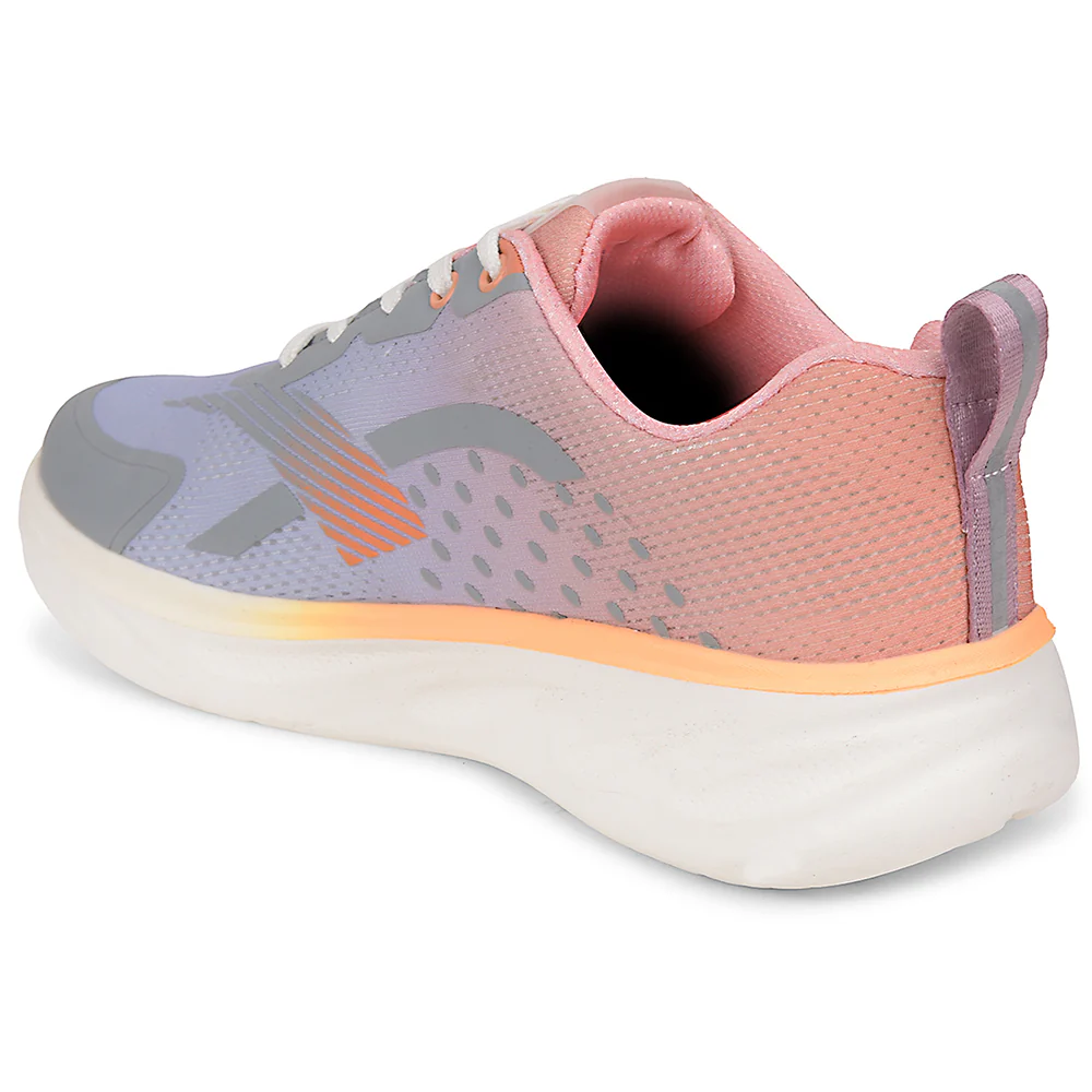 Leap7x Purple Sports Lacing Running Shoes For Women MITALI-1 By Liberty - Image 4