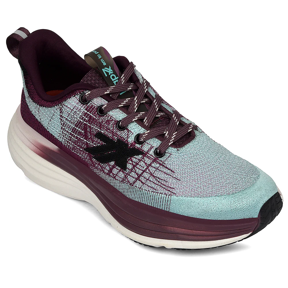 Leap7x Purple Sports Lacing Running Shoes For Women WAVESTAR-4 By Liberty