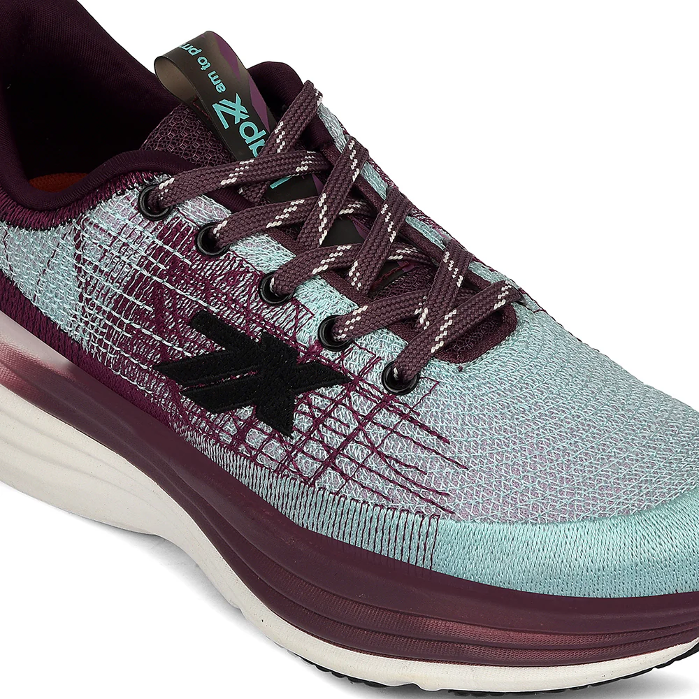 Leap7x Purple Sports Lacing Running Shoes For Women WAVESTAR-4 By Liberty - Image 4