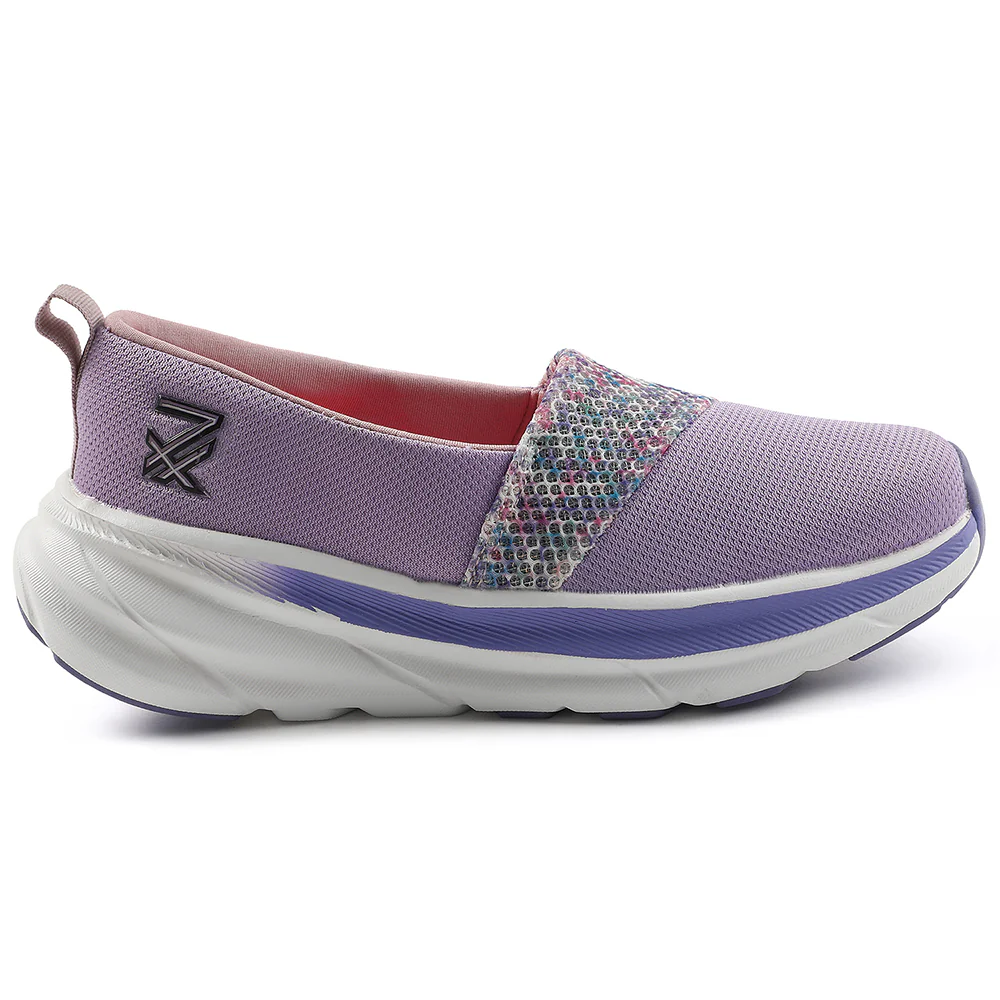Leap7x Purple Sports Non Lacing Walking Shoes For Women CANBERRA1E By Liberty - Image 2