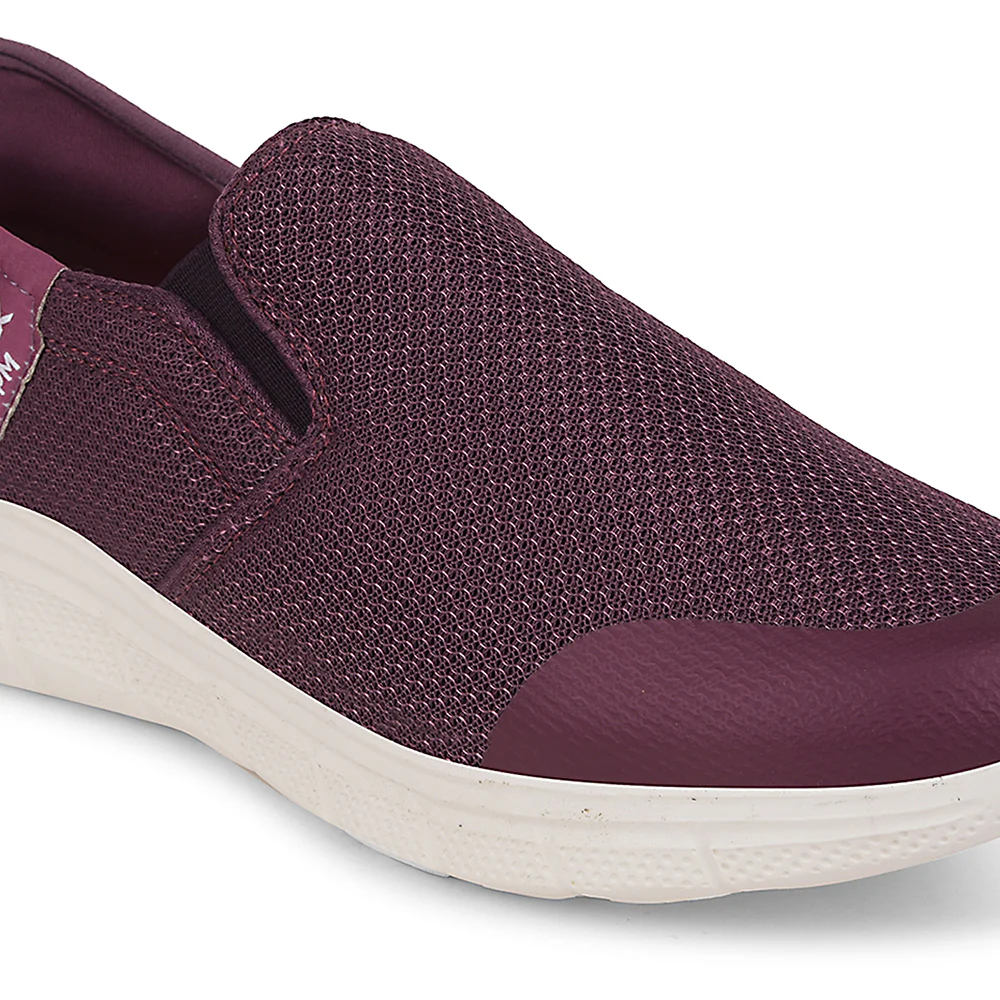 Leap7x Purple Sports Non Lacing Walking Shoes For Women EZZAR-L1 By Liberty - Image 5