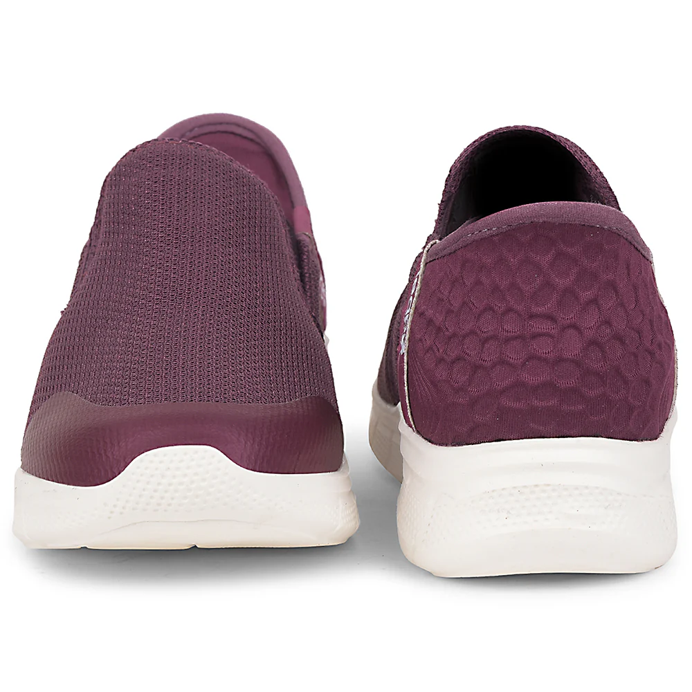 Leap7x Purple Sports Non Lacing Walking Shoes For Women EZZAR-L1 By Liberty - Image 6