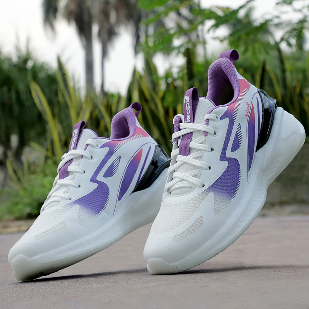 Leap7x Purple Sports Walking Shoes For Men HUNKES-1E By Liberty - Image 4