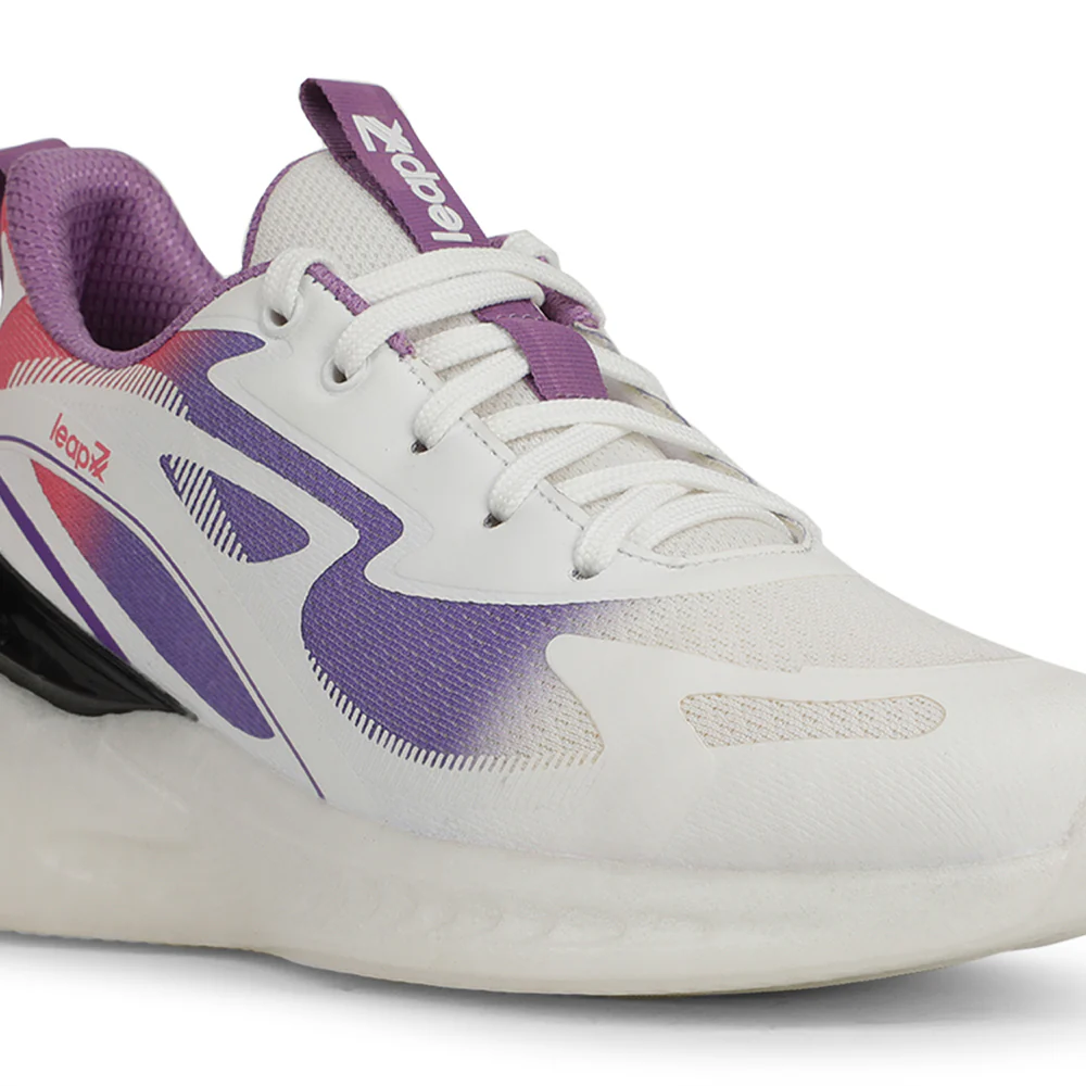 Leap7x Purple Sports Walking Shoes For Men HUNKES-1E By Liberty - Image 5