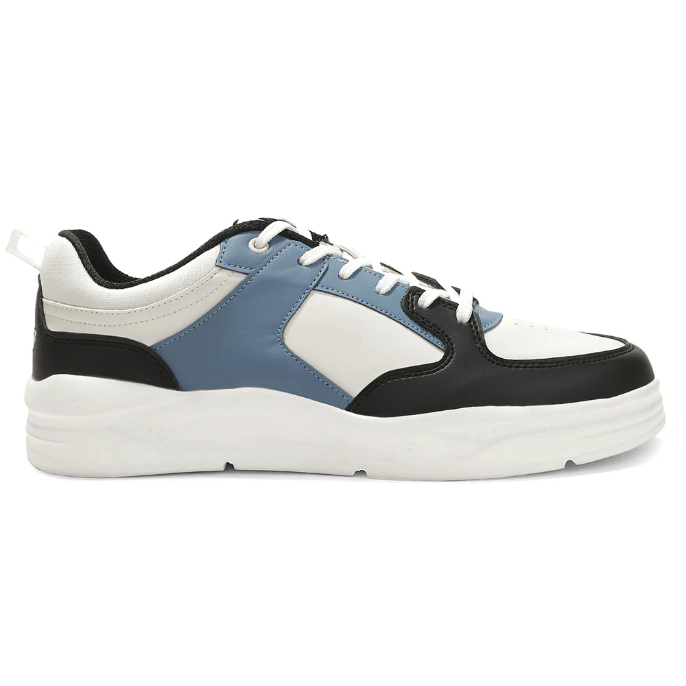 LEAP7X Royal Blue Casual Lacing Sneakers for Men OCIANSTEPE by Liberty - Image 4