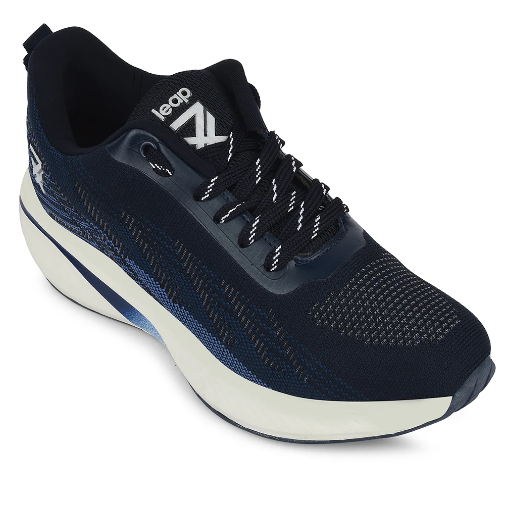 Leap7x Royal Blue Sports Lacing Running Shoes For Men GHD-35 By Liberty