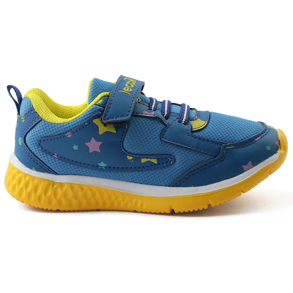 Leap7x Royal Blue Sports Non Lacing Walking Shoes For Kids JAMIE-51V By Liberty - Image 2