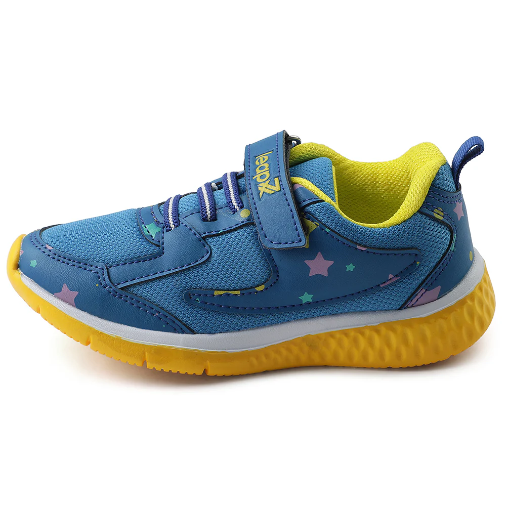 Leap7x Royal Blue Sports Non Lacing Walking Shoes For Kids JAMIE-51V By Liberty - Image 3