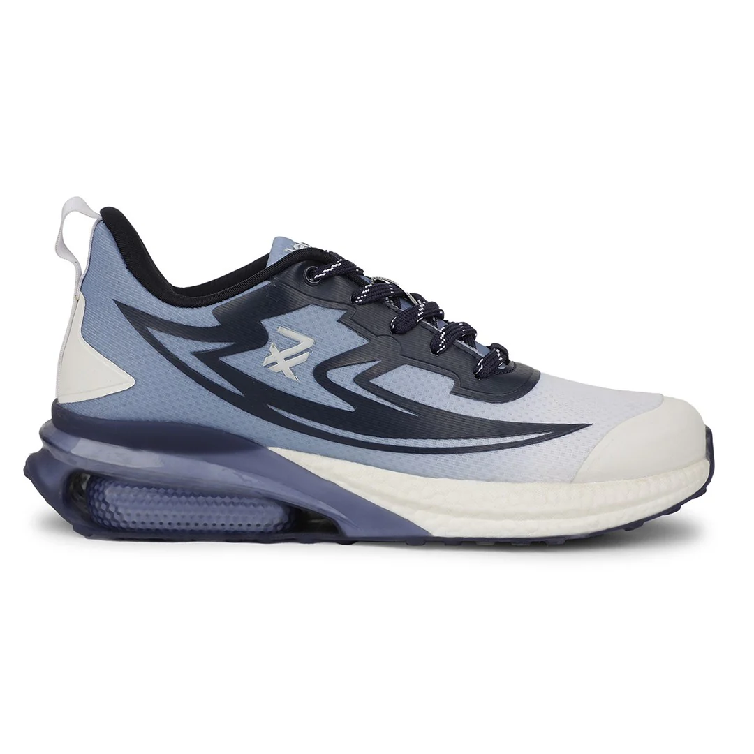 Leap7X RW-22 Blue Sports Lacing Running Shoes for Men by Liberty - Image 2