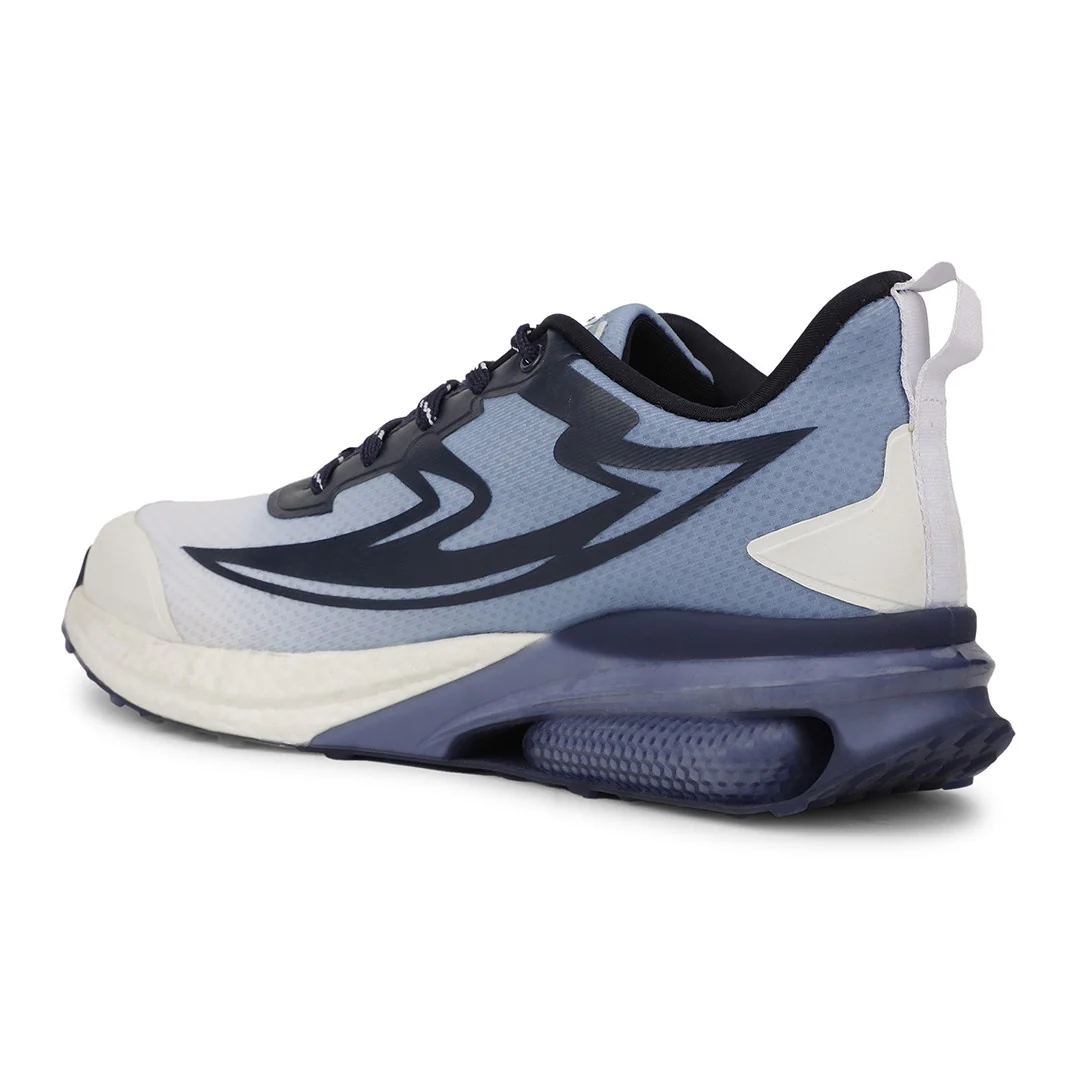 Leap7X RW-22 Blue Sports Lacing Running Shoes for Men by Liberty - Image 3