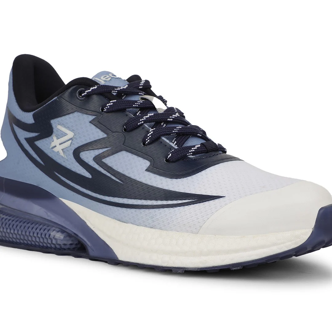 Leap7X RW-22 Blue Sports Lacing Running Shoes for Men by Liberty - Image 5