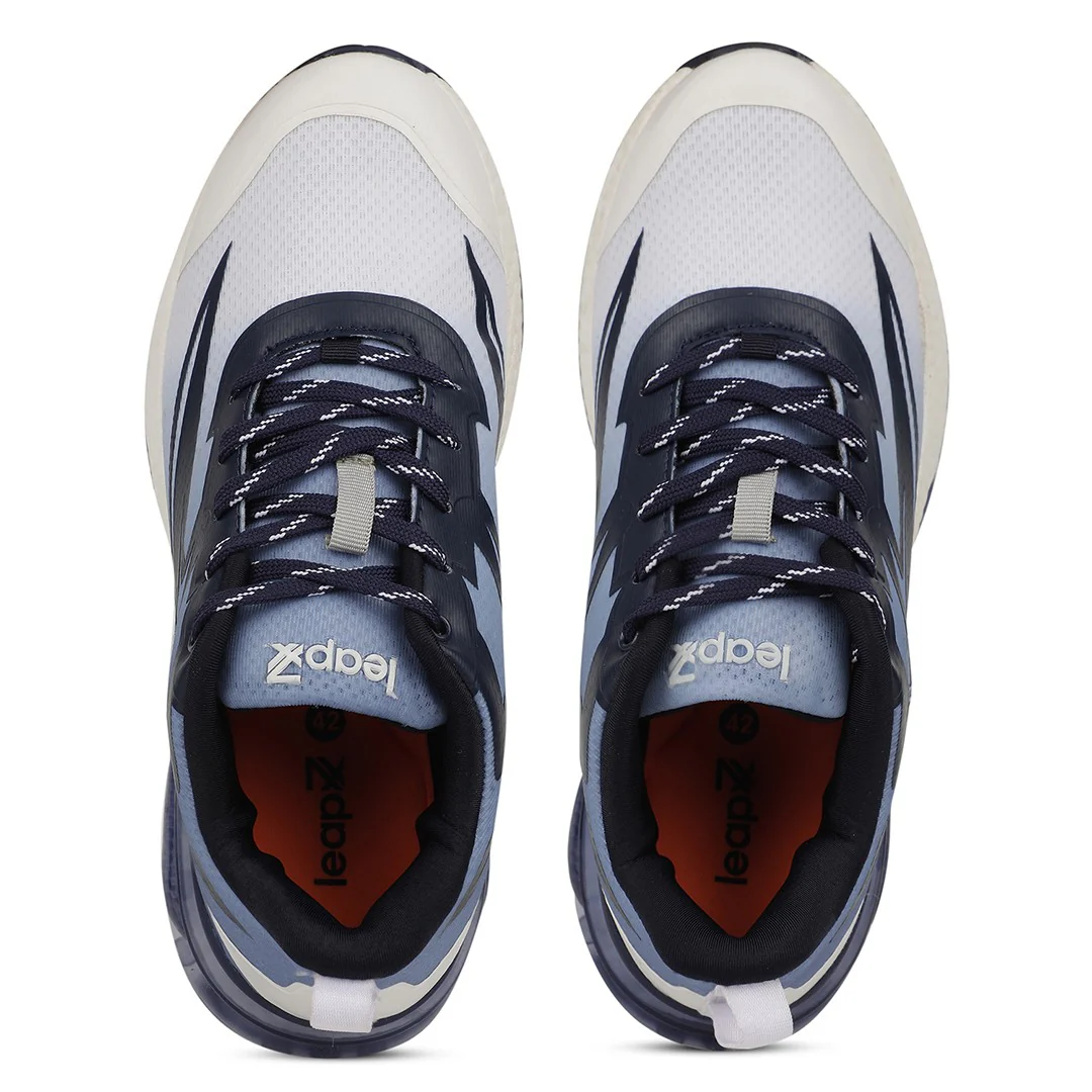 Leap7X RW-22 Blue Sports Lacing Running Shoes for Men by Liberty - Image 8