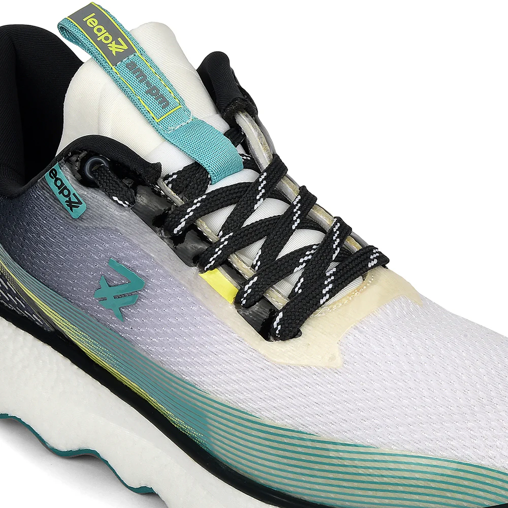 Leap7x Sea Green Sports Lacing Running Shoes For Men GHD-103 By Liberty - Image 4