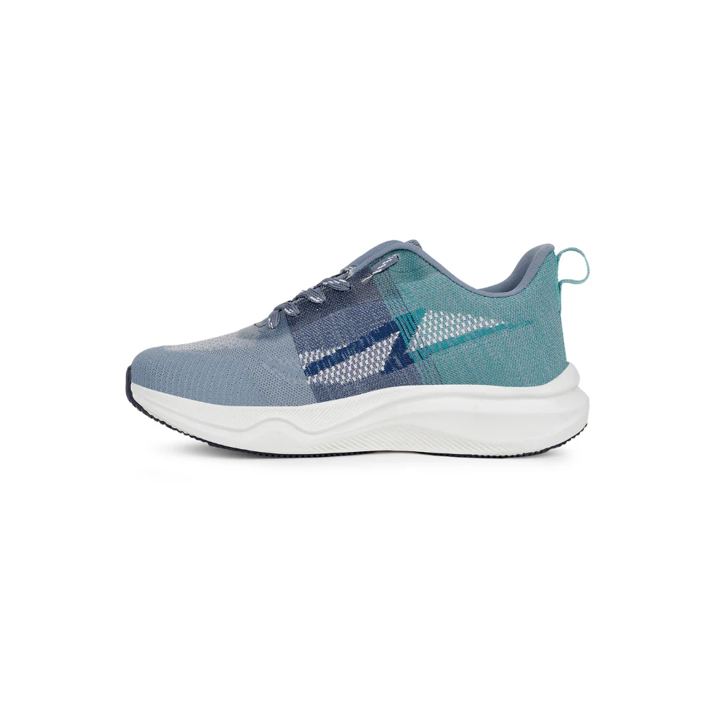 Leap7x Sea Green Sports Lacing Running Shoes For Men GHD-22 By Liberty - Image 3
