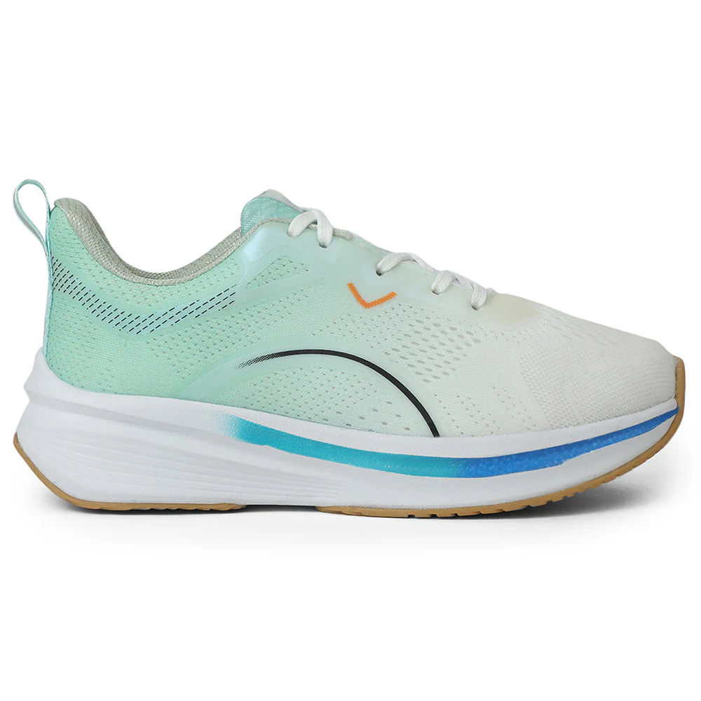 Leap7x Sea Green Sports Lacing Running Shoes For Men PACIFIC-1E By Liberty - Image 2