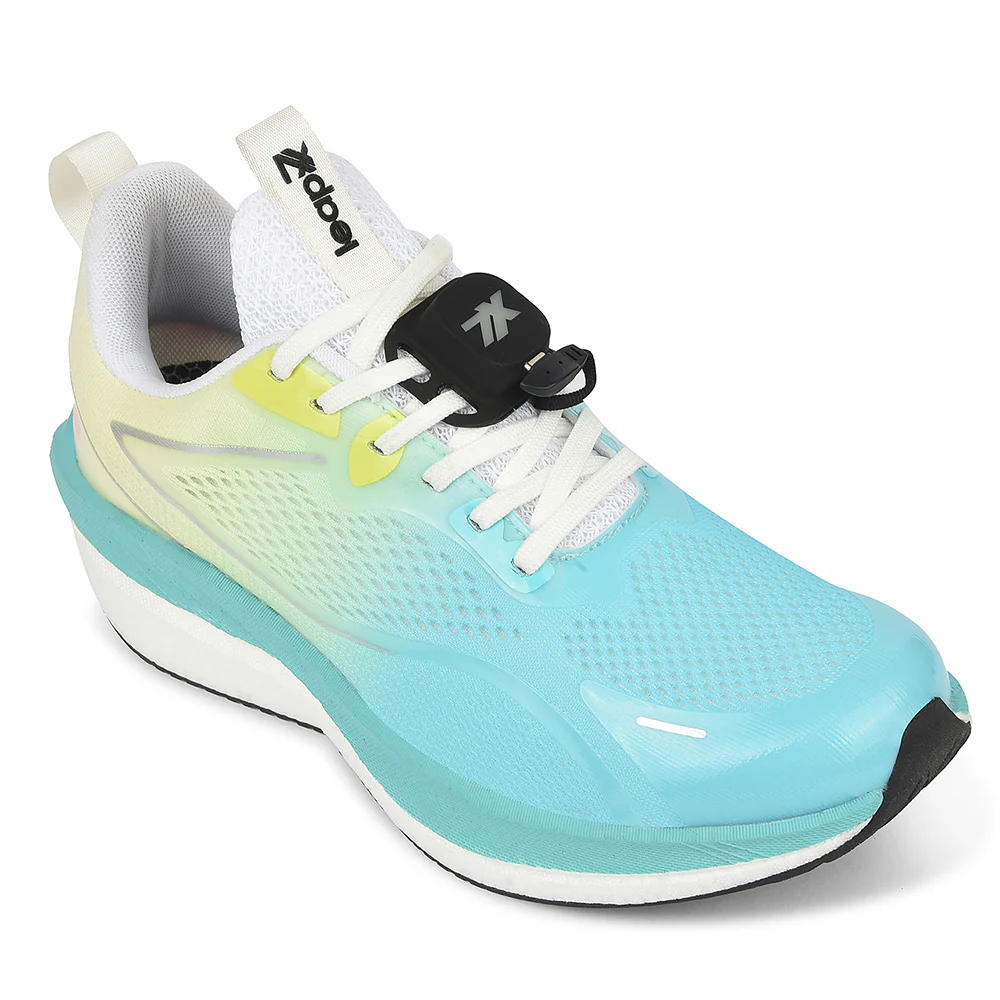 Leap7x Sea Green Sports Lacing Running Shoes For Men XLM-06MS By Liberty
