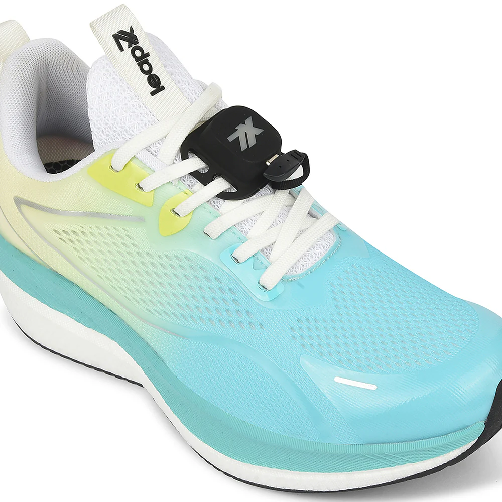 Leap7x Sea Green Sports Lacing Running Shoes For Men XLM-06MS By Liberty - Image 4