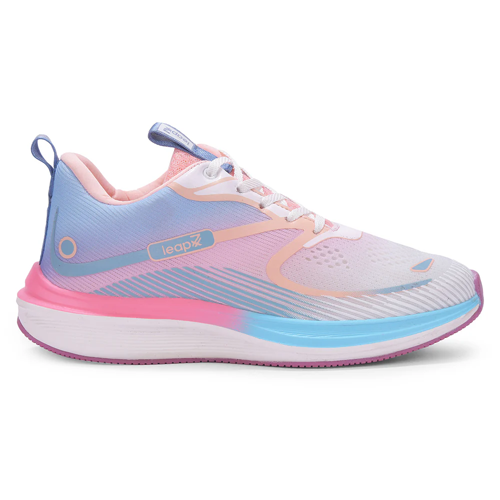 Leap7x SINESTAR-E Pink Sports Lacing Running Shoes For Women By Liberty - Image 4