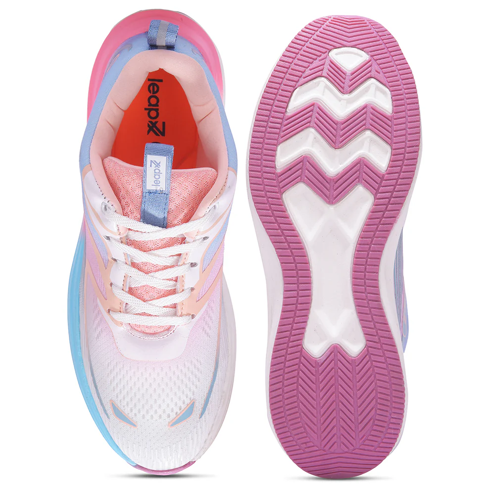Leap7x SINESTAR-E Pink Sports Lacing Running Shoes For Women By Liberty - Image 6