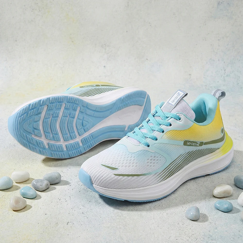 Leap7x SINESTAR-E Teal Blue Sports Lacing Running Shoes For Women By Liberty - Image 2