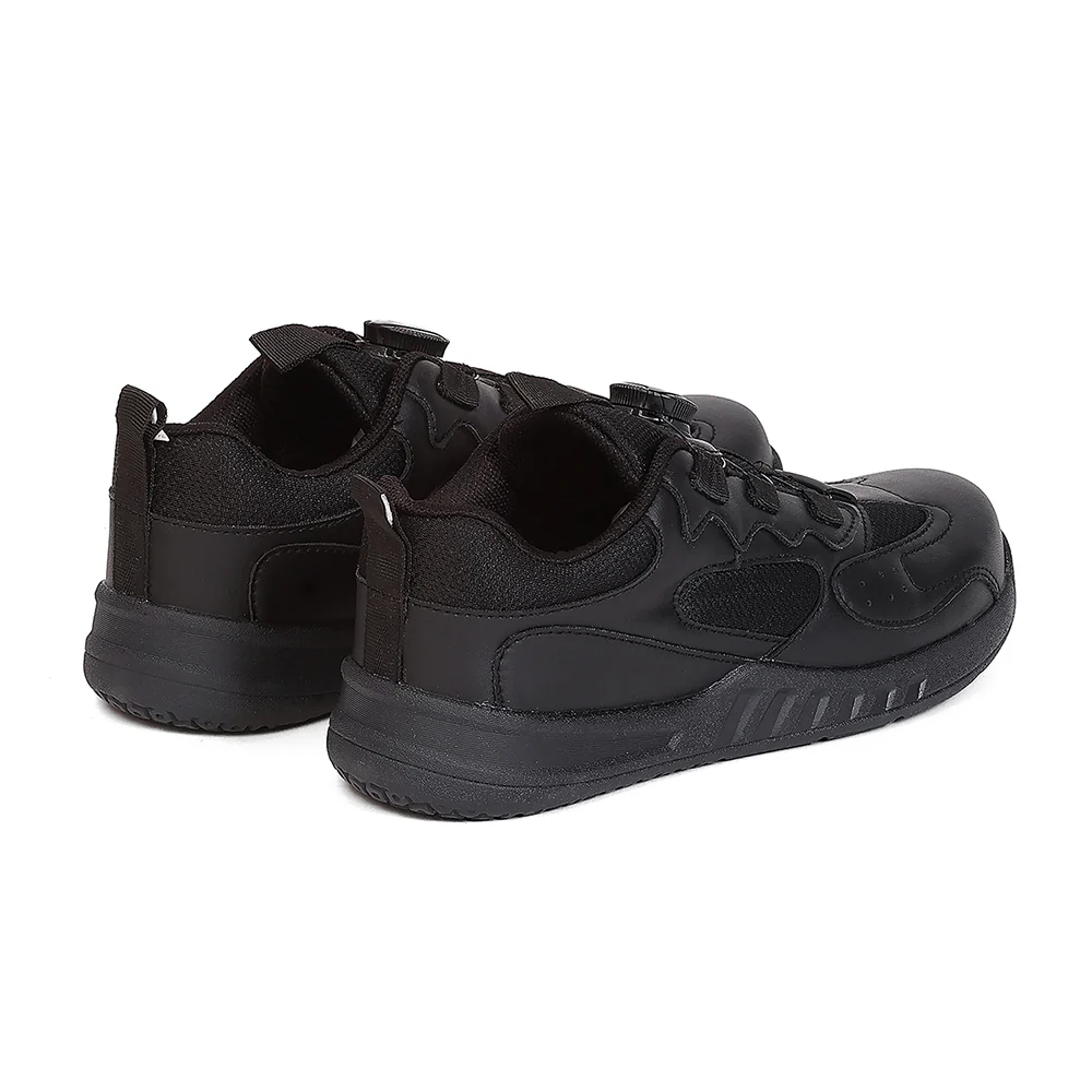 Leap7X SKOLGAMEBO Kids' Black School Shoes - SCHOOL TWIST & GO with Memory Foam Comfort - Image 6