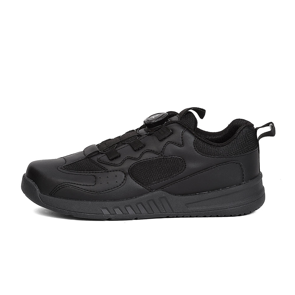 Leap7X SKOLGAMEBO Kids' Black School Shoes - SCHOOL TWIST & GO with Memory Foam Comfort - Image 7