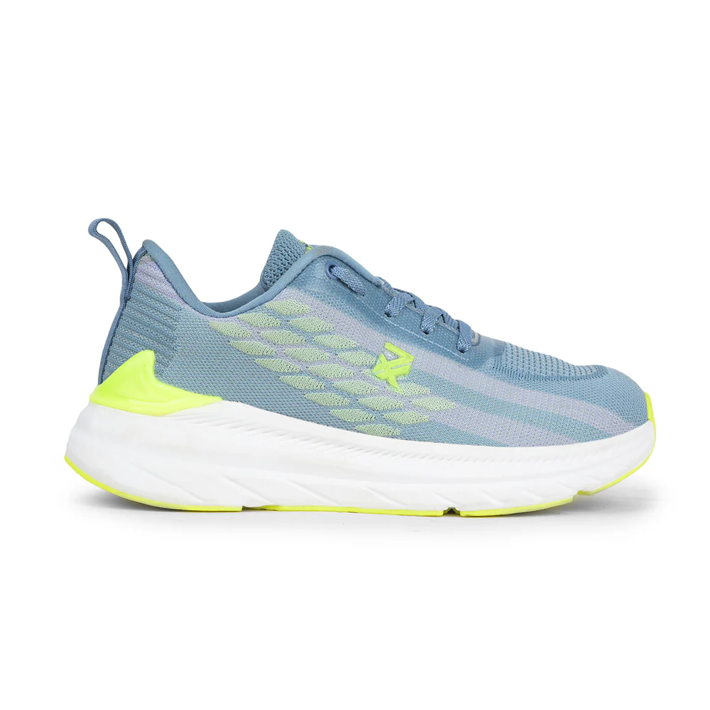 Leap7x Sky Blue Lacing Sports Walking Shoes For Kids OUTER-01 By Liberty - Image 2