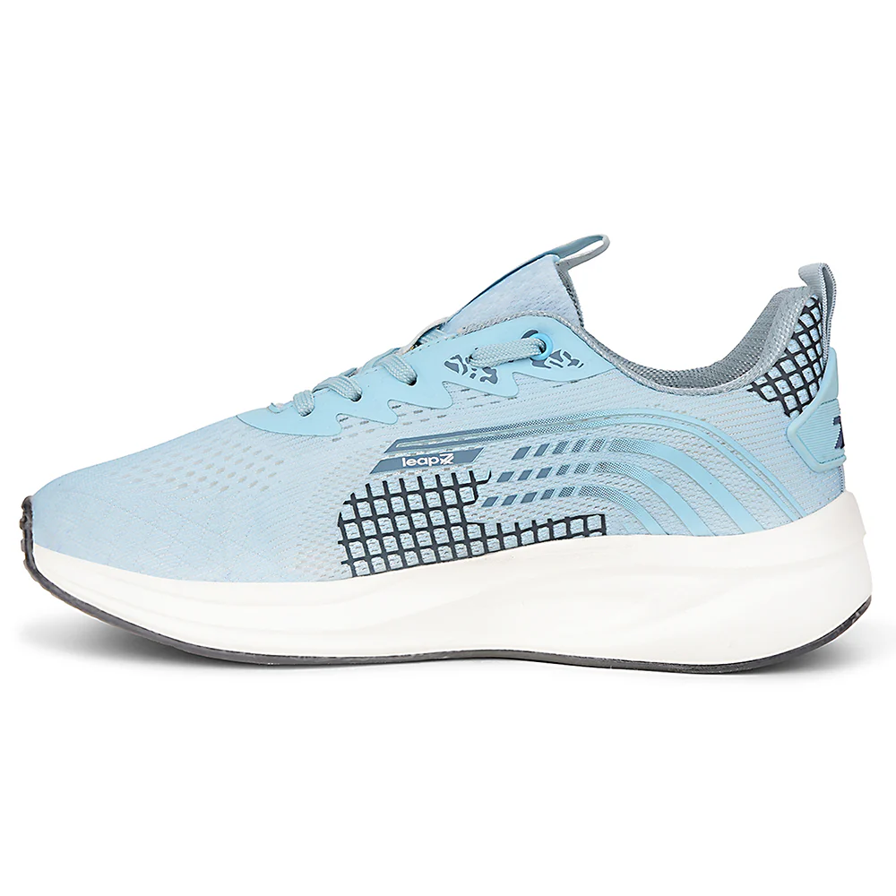 Leap7x Sky Blue Sports Lacing Running Shoes For Men KAPSTER-1 By Liberty - Image 3
