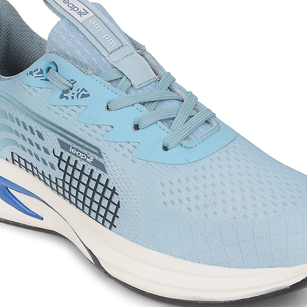 Leap7x Sky Blue Sports Lacing Running Shoes For Men KAPSTER-1 By Liberty - Image 5